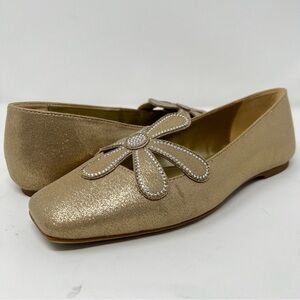 Katy Perry Collections Gold Embellished Flats